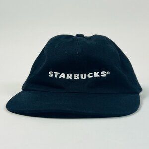 Starbucks Black Baseball Cap Adjustable Vintage Style Logo Hat Retro Aesthetic
